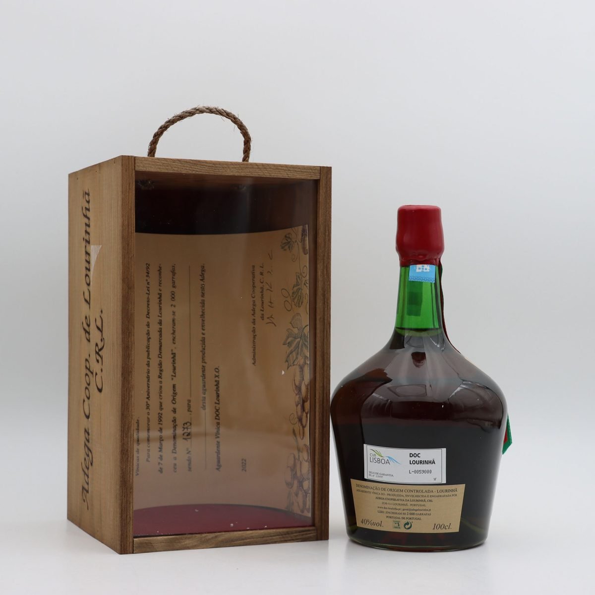 Aguardente DOC Lourinha XO 30 Aniversario 1Lt caixa 2