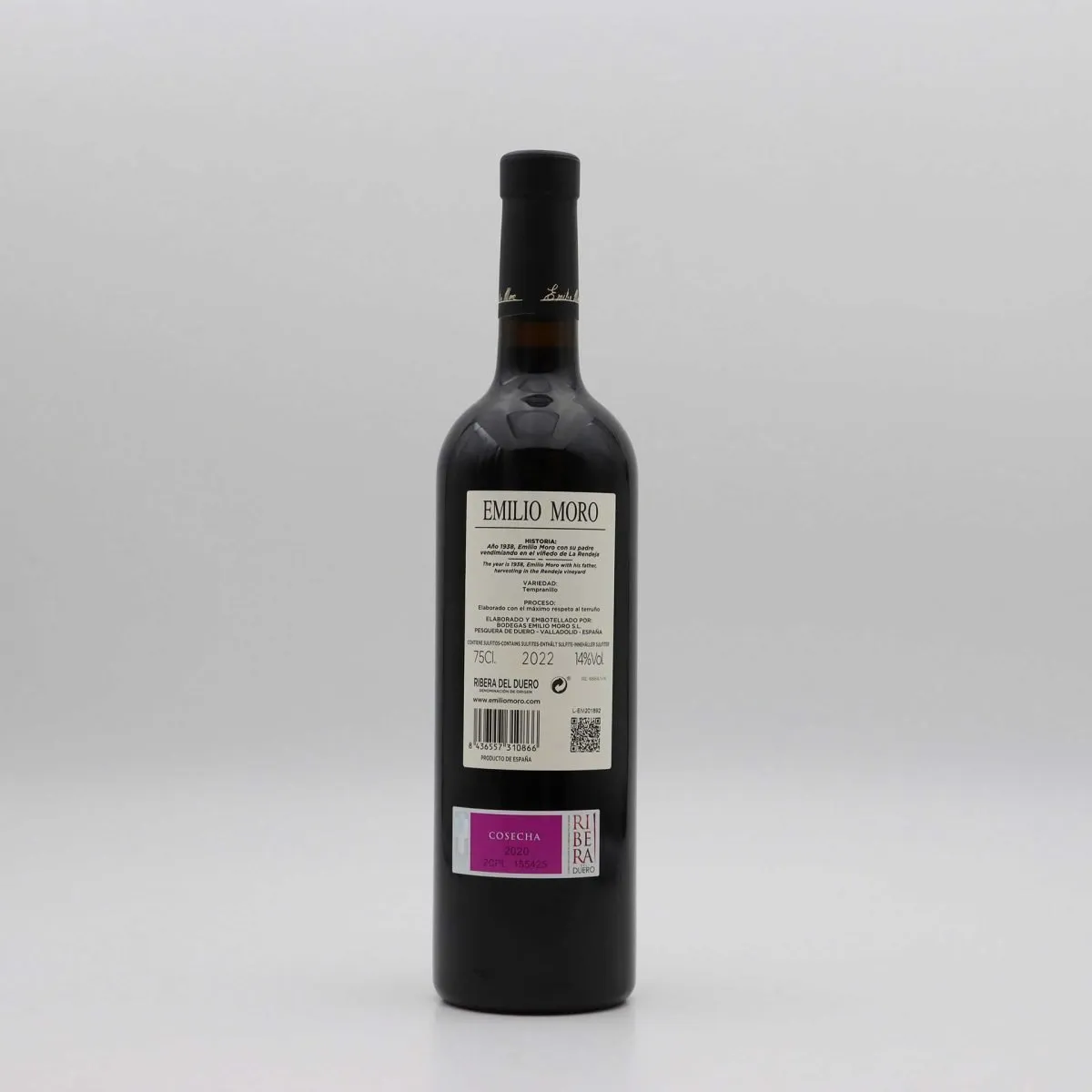 Emilio Moro Tinto 2022 rotulo