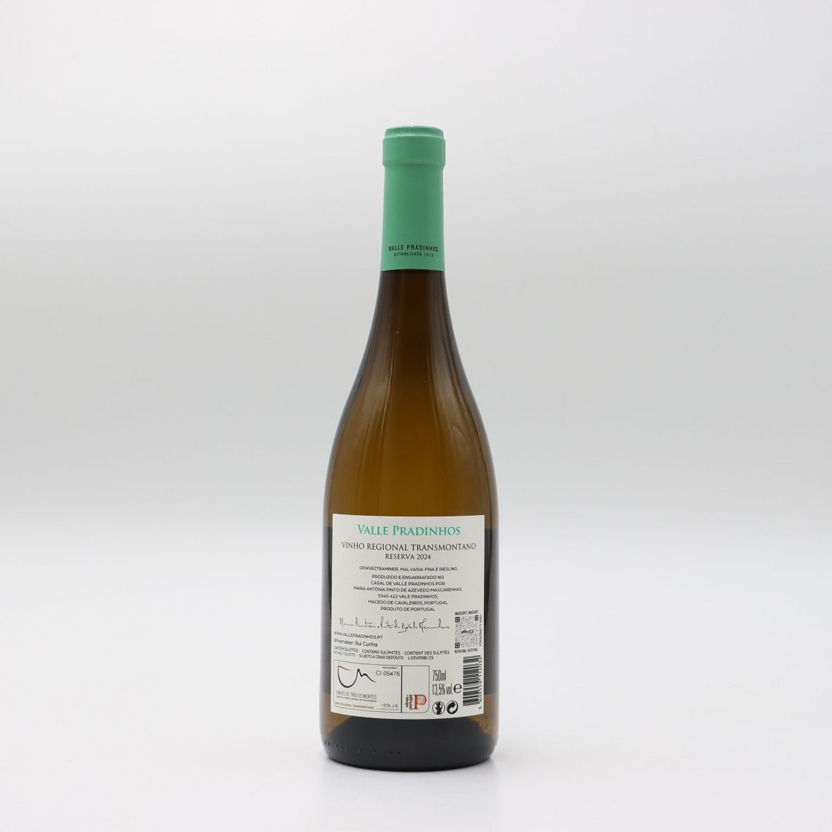 Valle Pradinhos Reserva Branco 2024 rotulo